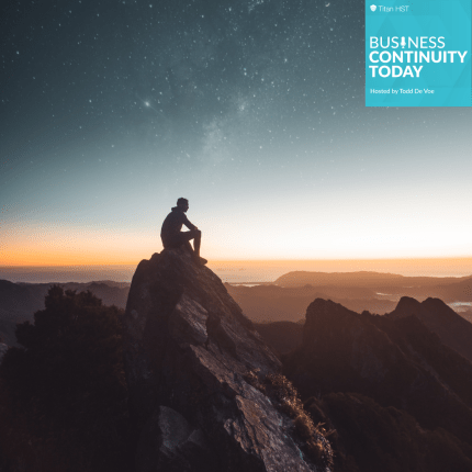 Man Sitting By Himself Business Continuity Today Podcast Hosted By Todd DeVoe
